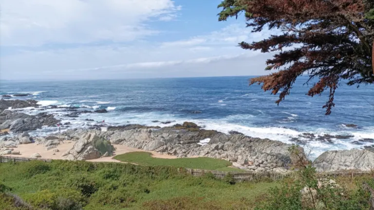 Costa rocosa del Pacífico frente a Isla Negra